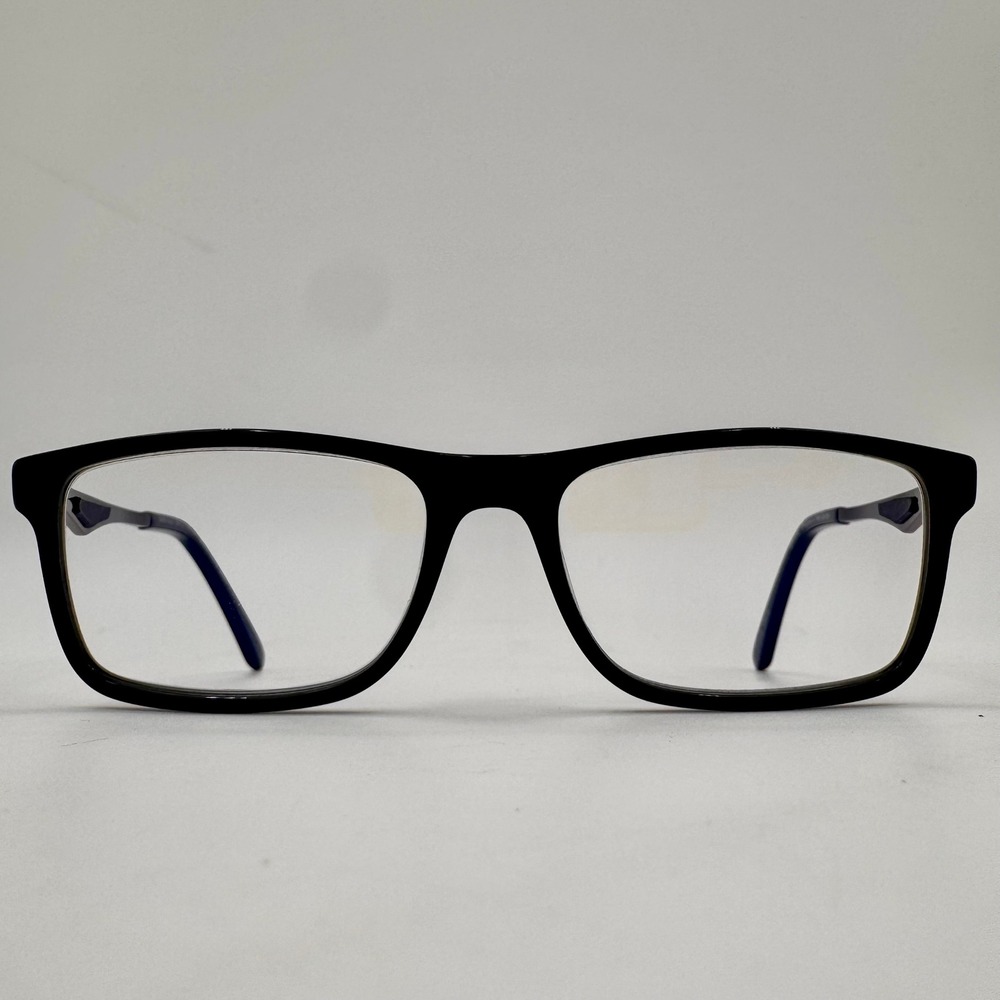 K-Swiss Shiny Dark Gray Rectangular Men's Full Rim Eyeglasses - Frames Only